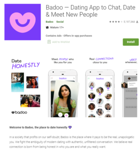 badoo app rating by google play