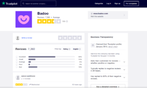 badoo app rating by trustpilot
