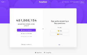 badoo site screen 1