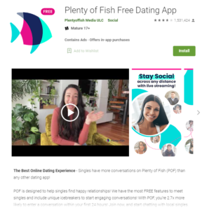 pof app rating by google play