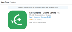 EliteSingles rating by apple