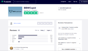 bbwcupid app rating by trustpilot