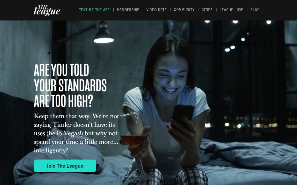 The League main page