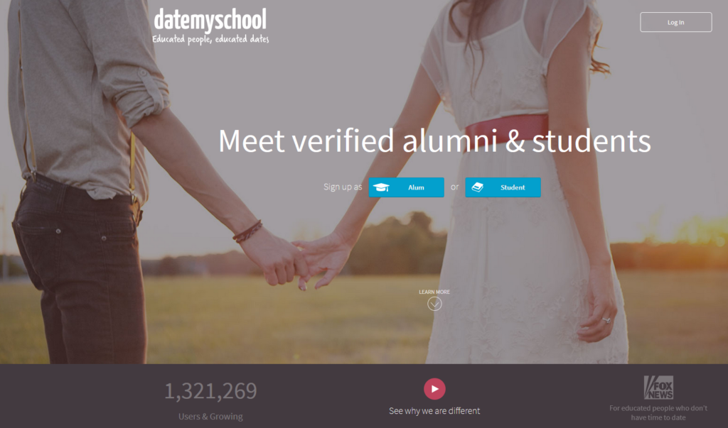 datemyschool main page