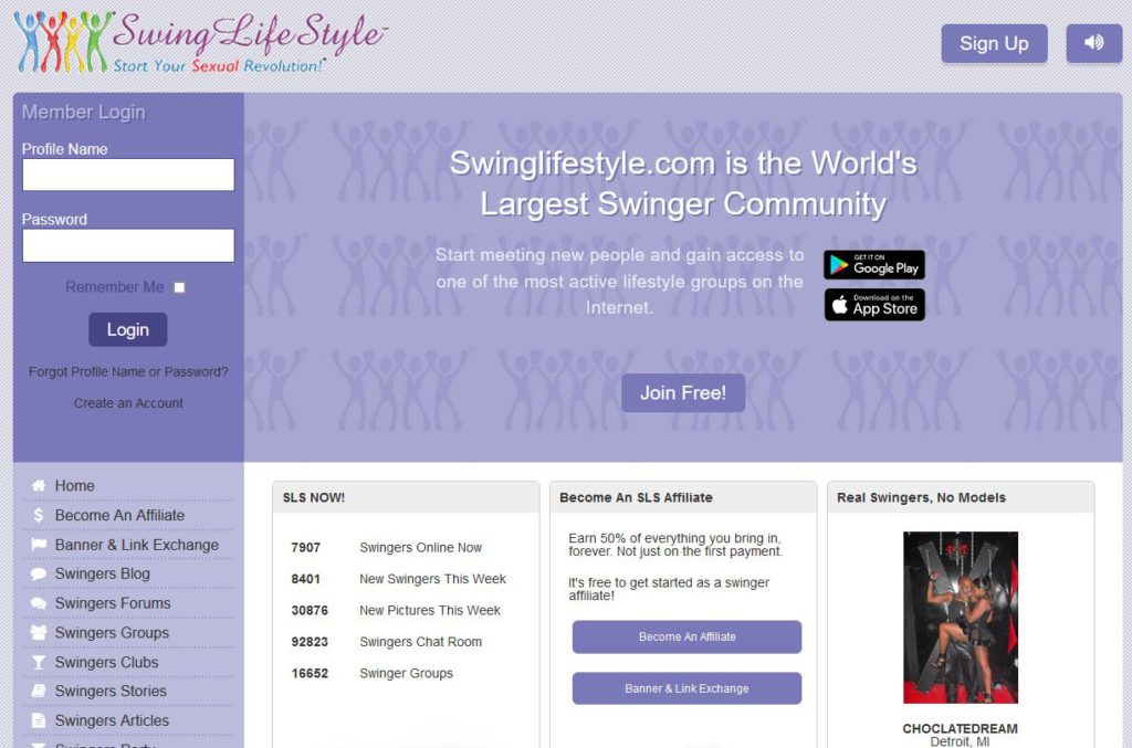 swinglifestyle main page